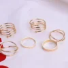 Knuckle Rings for Women Girl | 6 Pcs Finger Ring Set Best Selling Valentine's Day Gift - Image 3