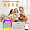 Mini Portable Karaoke Bluetooth Speaker with 2  Mike Audio Integrated Microphone Home Karaoke Wireless Bluetooth Speaker(Random Color) - Image 2