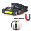 Headline rechargeable ip65 waterproof headlight with adjustable headband Flashlight for outdoor camping and cycling, hiking, working, racing