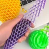 3D Printing  Decompression Stretch Mesh Toy | 3D Print Design Fidget Gadget Magic Worm Anti-Stress ADHD Pineapple Carrot Stress Relief EDC Elastic Toy for Kid Fidget Toys Adults Worm Toy for Kids Adults,Students (Random color) - Image 5