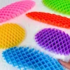 3D Printing  Decompression Stretch Mesh Toy | 3D Print Design Fidget Gadget Magic Worm Anti-Stress ADHD Pineapple Carrot Stress Relief EDC Elastic Toy for Kid Fidget Toys Adults Worm Toy for Kids Adults,Students (Random color) - Image 6