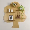 Tree shaped  Wooden shelf MDF material 18 inch covered area - Image 4
