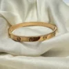 Gold Love Bangle Bracelet Kara | bracelet screw-lock mechanism for women girls | women Jewelry | Women Fashion - Image 4