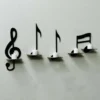 Musical Instruments Wall Shelves, Wall Decoration Items, Miniature Shelves for Wall, Wooden Shelf, Candle Flower Holder, Room Decoration - Image 4