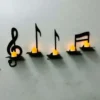 Musical Instruments Wall Shelves, Wall Decoration Items, Miniature Shelves for Wall, Wooden Shelf, Candle Flower Holder, Room Decoration - Image 5