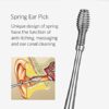 Ear Wax Removal Kit, 6-in-1 Ear Pick Tools Curette Cleaner Reusable Ear Cleaner, Stainless Steel Ear Wax Remover with Storage Case, Silver - Image 7