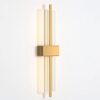 Modern Wall Lamp Straight Line Vertical Led Light | Gold Bedroom Bedside Lamp - Minimalist Living Room Background Wall Aisle Wall Lamp for Living Room, Hall, Dining Table, Bedroom, Corridor, Restaurant Home Décor & Indoor Lightings (Gold) - Image 3