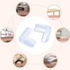 4PCS Set Child Protection Angle Corner Protector Baby Safety Corner Protector- silicone table protector cover with sticker - Image 6