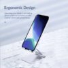plastic Mobile Phone Holder | Adjustable Foldable ,Desktop Stand (random color) - Image 2