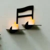 Musical Instruments Wall Shelves, Wall Decoration Items, Miniature Shelves for Wall, Wooden Shelf, Candle Flower Holder, Room Decoration - Image 6