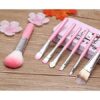 hello Kitty Set of 7 Pieces Complete Makeup Mini Brush Kit with a Storage  Box - Image 16