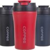 Coffee Travel Mug Stainless Steel Vacuum Coffee Cup Leakproof with Screw Lid Double Wall Coffee Tumbler Reusable Thermal Cup for Hot/(random color)