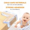 4PCS Set Child Protection Angle Corner Protector Baby Safety Corner Protector- silicone table protector cover with sticker - Image 5
