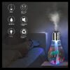 USB Air Humidifier | Bulb Humidifier Lamp Shape | Decorative Lights Diffuser, Purifier Atomizer With Colorful LED Night Light for Office Desk, Bedroom, Living Room, Home Decor - Image 4