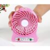 Portable Mini USB Fan Rechargeable Battery | 3-Level Speed Adjustable Electric Cooling Desktop Fan (Random Colors) - Image 3