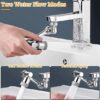1080°Rotatable Faucet Aerator Bathroom Washbasin Tap Splash Filter Kitchen Faucet Extend Faucet Water Saving Bubbler Nozzle - Image 4