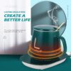 Electric Heated Coffee Mug with Temperature Controlled Pad | Heating Coaster for Home Office Milk Tea Water Heating Mat Smart Thermostatic Warmer Pad - Image 5