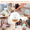 Rain Cloud Humidifier Water Drops with Adjustable LED Lights | Aromatherapy Essential Oil Diffuser with Calming Colorful Night Lights Bedroom Home - Image 12