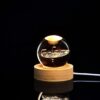 3D Solar System Crystal Ball Night Light | Crystal Ball Night Light with Wooden Base, Clear Glass Ball Light,  Galaxy Crystal Ball Nightlight, As a Birthday Gift for Teens Boys and Girls (Random Designs) - Image 14