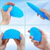 3D Printing  Decompression Stretch Mesh Toy | 3D Print Design Fidget Gadget Magic Worm Anti-Stress ADHD Pineapple Carrot Stress Relief EDC Elastic Toy for Kid Fidget Toys Adults Worm Toy for Kids Adults,Students (Random color) - Image 8