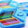 46 PIECES 4 TIERS Hexagon Color Kit CARTOON COLOR ART DRAWING GIFT SET PRESENT -DISNEY HELLO KITTY, CARS MCQUEEN, MICKEY, FROZEN, BARBIE, PRINCESS, POOH, SPONGEBOB, SPIDERMAN (Random colors & designs) - Image 7