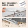 Multi-Function Rotating Crevice Cleaning Brush,360 Degree No Dead Corners Household Hard Bristle Crevice Gap Cleaning Tool for Door Window Track Groove Rail Kitchen Bathroom (Random color) - Image 6