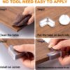 4PCS Set Child Protection Angle Corner Protector Baby Safety Corner Protector- silicone table protector cover with sticker - Image 8