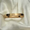 Gold Love Bangle Bracelet Kara | bracelet screw-lock mechanism for women girls | women Jewelry | Women Fashion - Image 5