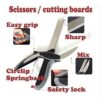 Clever Cutter2 in 1 Knife & Cutting Board Utility Cutter Stainless Steel Ourdoor Smart Vegetable Chops Your Favorite Fruits, Vegetables, Meats, Cheeses & More in Second - Image 3