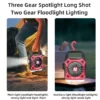 Versatile Camping Lights Outdoor Mini Electric Fan Rechargeable Flashlight Emergency Power Bank for Hiking Fishing (Random color) - Image 8