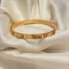 Gold Love Bangle Bracelet Kara | bracelet screw-lock mechanism for women girls | women Jewelry | Women Fashion