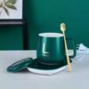 Electric Heated Coffee Mug with Temperature Controlled Pad | Heating Coaster for Home Office Milk Tea Water Heating Mat Smart Thermostatic Warmer Pad - Image 3