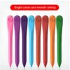 Children Pack of 12 Plastic Crayons, 12 Vibrant Crayons Colors, Caryon Pencils - Image 5