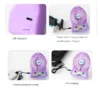 Portable Mini USB Fan Rechargeable Battery | 3-Level Speed Adjustable Electric Cooling Desktop Fan (Random Colors) - Image 4