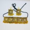 Afghani Antique choker necklace with earrings for women /Necklace Set - Image 4
