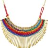 Multi and Black color Choker Necklace for Women / Fancy pendant Choker for Girls - Image 5