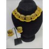 Antique Silver Afghani Flower Choker Necklace With Earrings For Women & Girls - Image 3