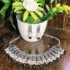 Latest Style and Cultural Jewelry Black pearl Beautiful Silver Choker With Drop Earrings for All ages Women - Image 4
