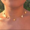 Butterfly Necklace | Gold Plated | Dainty Chain | Layering | Choker Necklace for Girls - Image 5