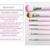 hello Kitty Set of 7 Pieces Complete Makeup Mini Brush Kit with a Storage  Box - Image 11