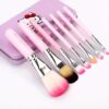 hello Kitty Set of 7 Pieces Complete Makeup Mini Brush Kit with a Storage  Box - Image 20