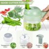 4 in 1 Handheld Electric Vegetable Cutter Wireless Food Processor for Garlic Pepper Chili Onion Celery Ginger Meat with Brush - Image 10