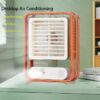 Portable Desktop Air Conditioner USB Mini Air Cooler Fan Water Cooling Fan with 3 Speed Spray Humidifier Purifier for Car Home Rechargeable - Image 2