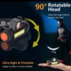 Headline rechargeable ip65 waterproof headlight with adjustable headband Flashlight for outdoor camping and cycling, hiking, working, racing - Image 8
