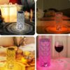 16 Colors Diamond Rose Crystal Lamp Bedside Acrylic  Table Lamp | Led Touch Lamp