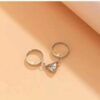 Broken heart rings set | Heart Magnet Couple Rings Attract Lovers, Friend Adjustable Ring - Image 8