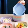 10Pcs Multi-function Eco-Friendly Colored Plastic Bone Dish Household 6 Inch Small Plate Small Dish Snack Cake Plate Table Garbage Plate Kitchen Accessories (Random Colours) - Image 3