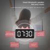 Q9 Clock Bluetooth speaker Alarm rechargeable | Decorative Clock Bedside Alarm Clock (White Color Only) - Image 4