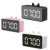 Q9 Clock Bluetooth speaker Alarm rechargeable | Decorative Clock Bedside Alarm Clock (White Color Only) - Image 6