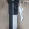 USB Charging Super Bright LED Flashlight With Safety Hammer Side Light Torch Portable Work Lights Outdoor Adventure Lighting - Image 4